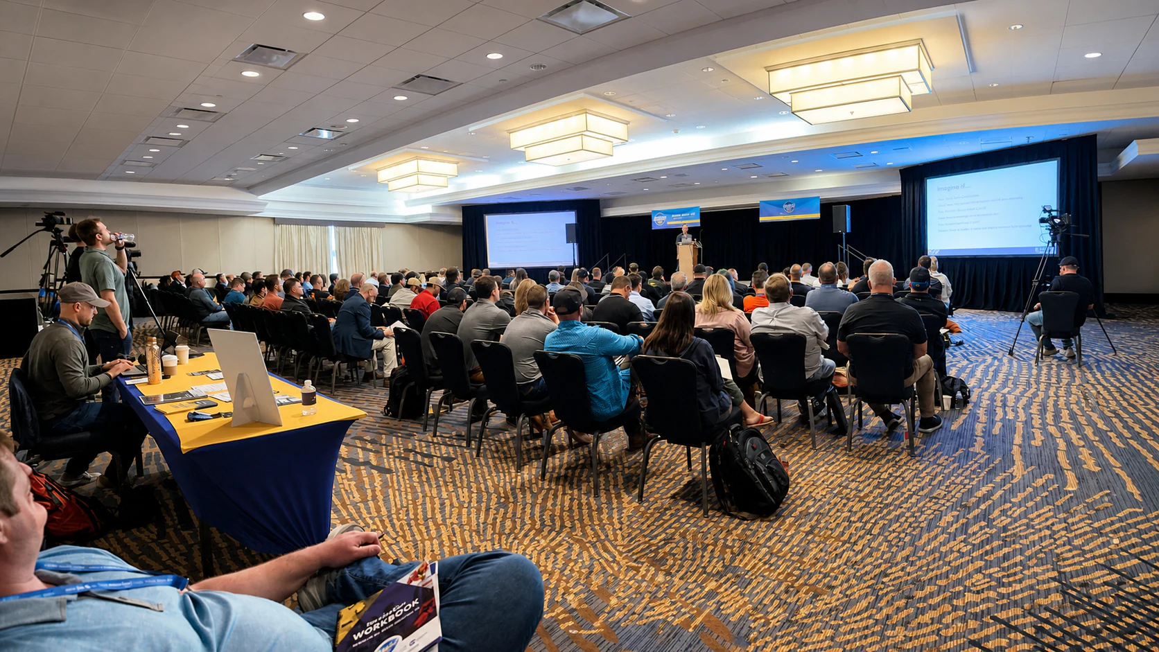 ServiceCon attendees gathered for a keynote session